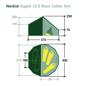 Nordisk ASGARD 12.6 BASIC COTTON TENT – Gruppenzelt 17