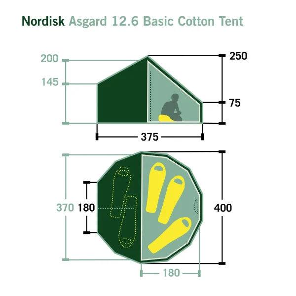 Nordisk ASGARD 12.6 BASIC COTTON TENT – Gruppenzelt 3