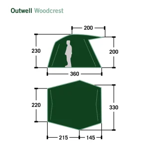 Outwell WOODCREST – Busvorzelt 19