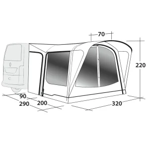 Outwell PARKVILLE 200SA – Busvorzelt 38