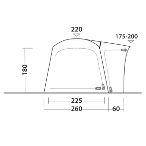 Outwell BREMBURG AIR – Busvorzelt 34