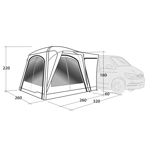 Outwell BREMBURG AIR – Busvorzelt 13